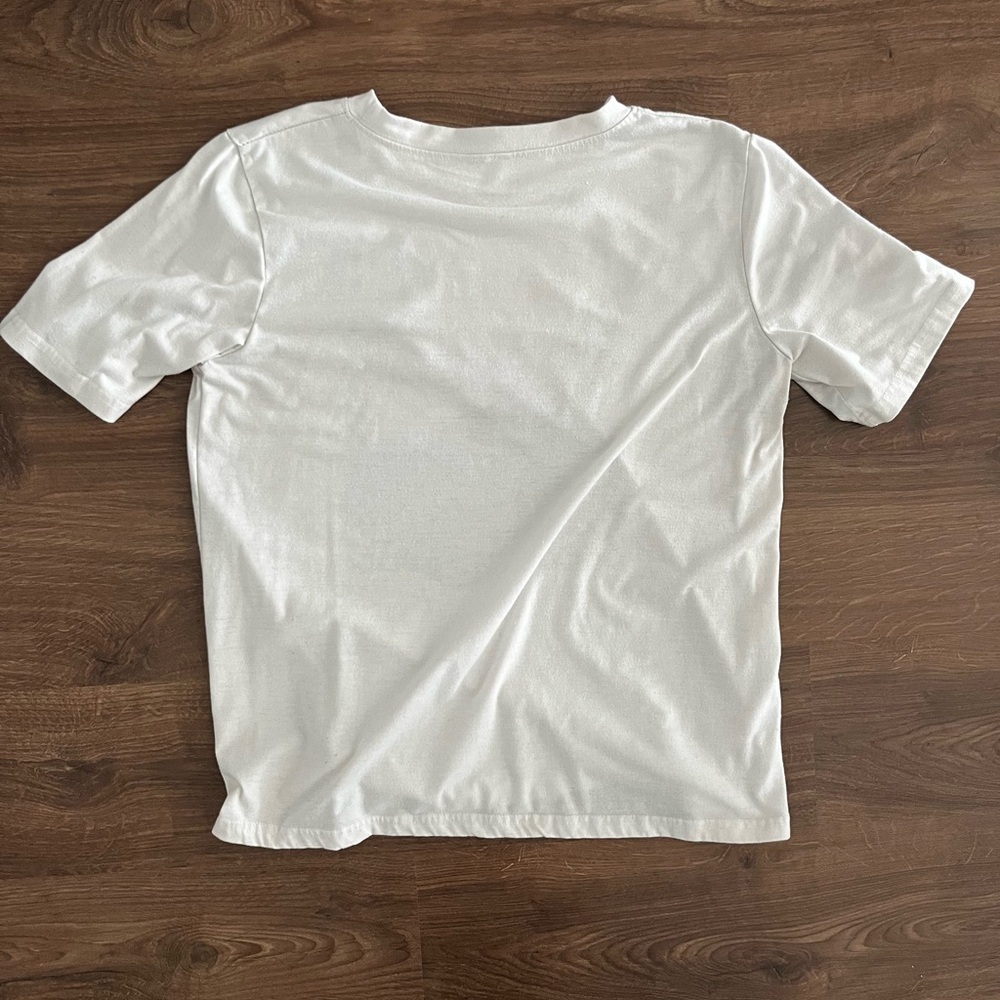 NASCAR Racing Graphic Tee White Checkered Flag Car Shirt - Picture 3 of 3